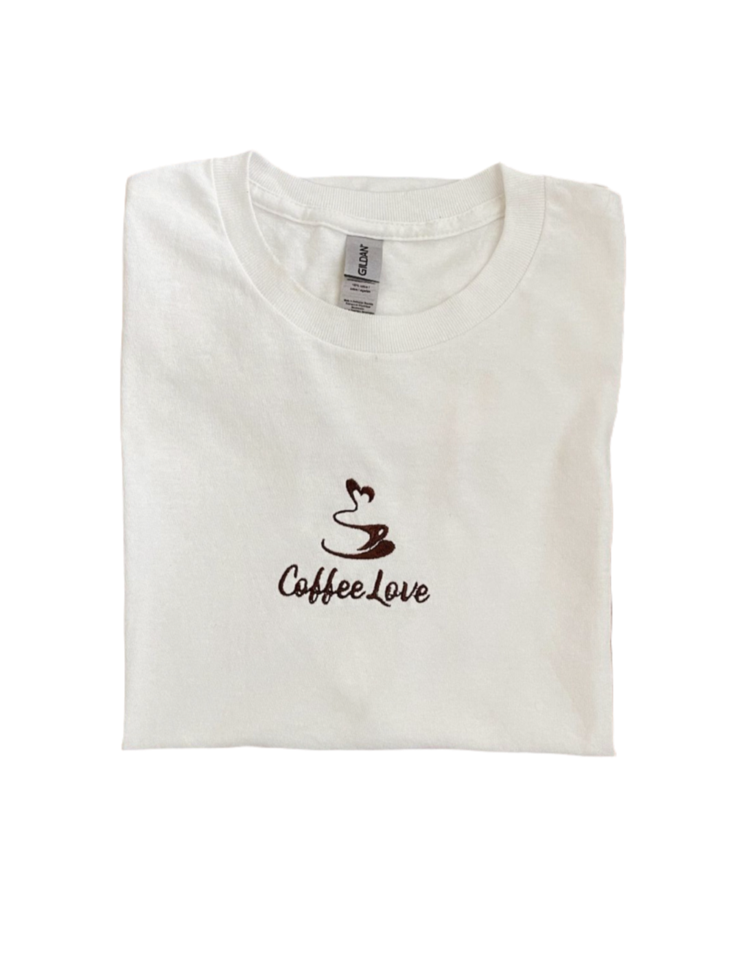 J06.  Coffee LOVE Embroidered T-Shirt