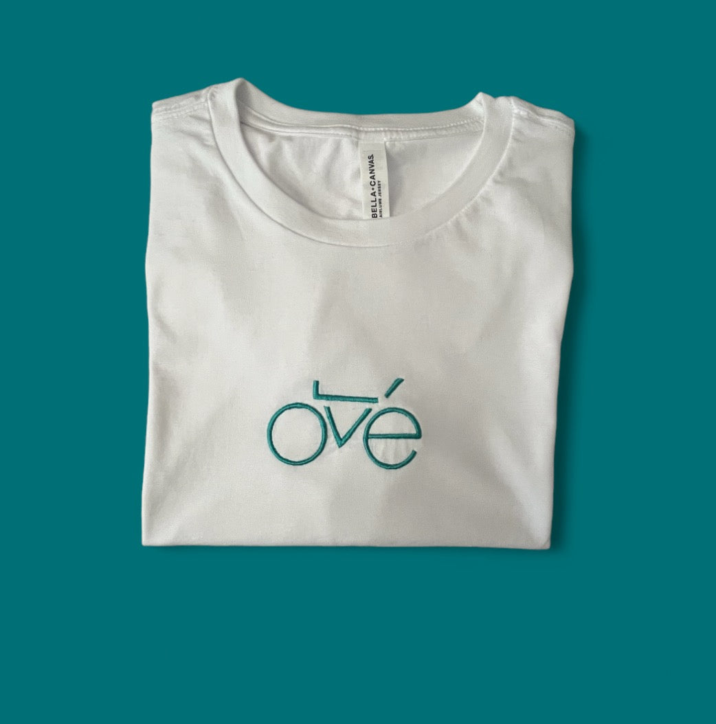 J05. Bicycle LOVE Embroidered T-Shirt (available in black and white)