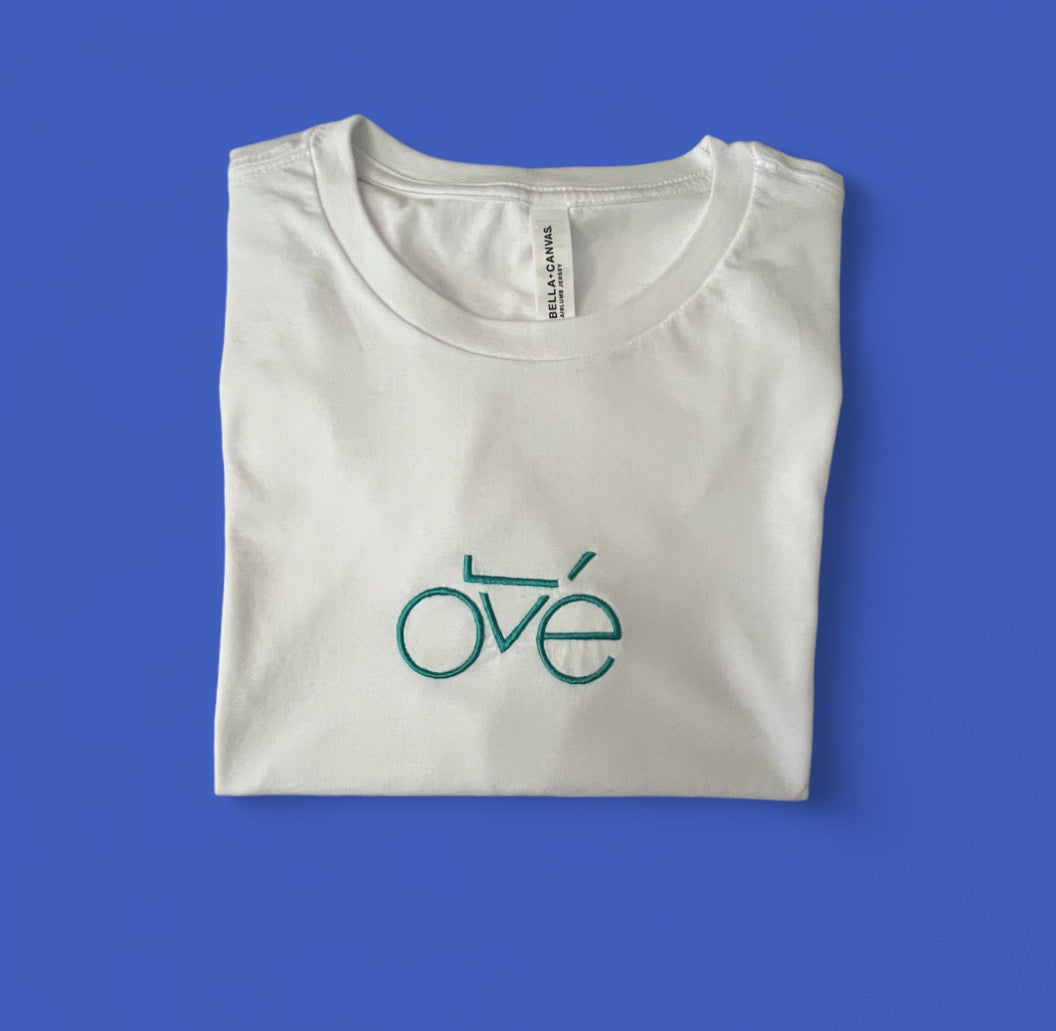 J05. Bicycle LOVE Embroidered T-Shirt (available in black and white)